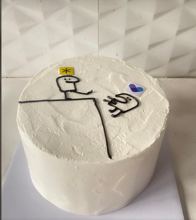 Frosting drawing example